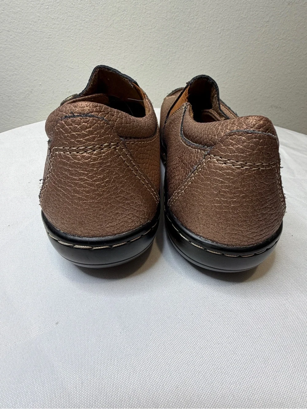 Women's Espadrille Slip-On Loafers in Metallic Brown